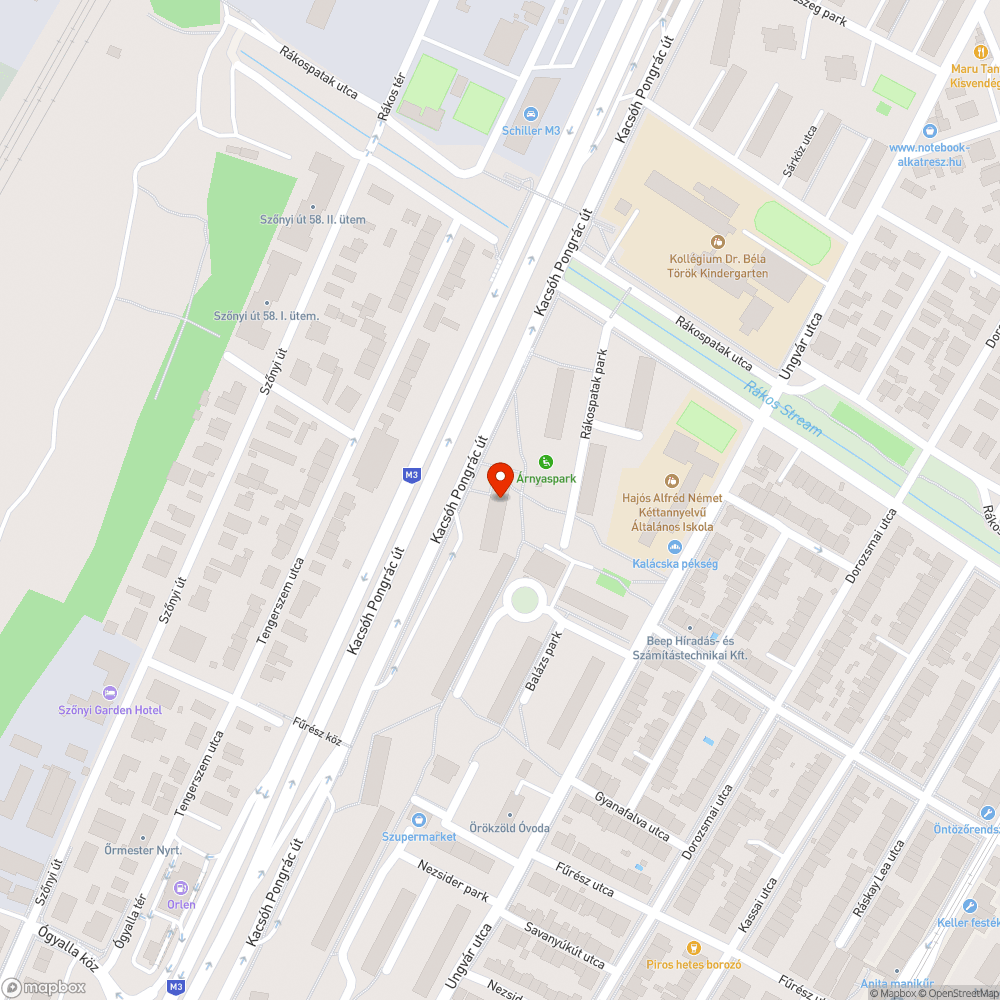 Elhagyott jármű bejelentés helye