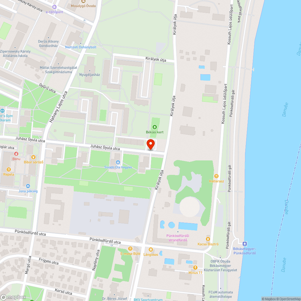 Kiégett lámpa bejelentés helye