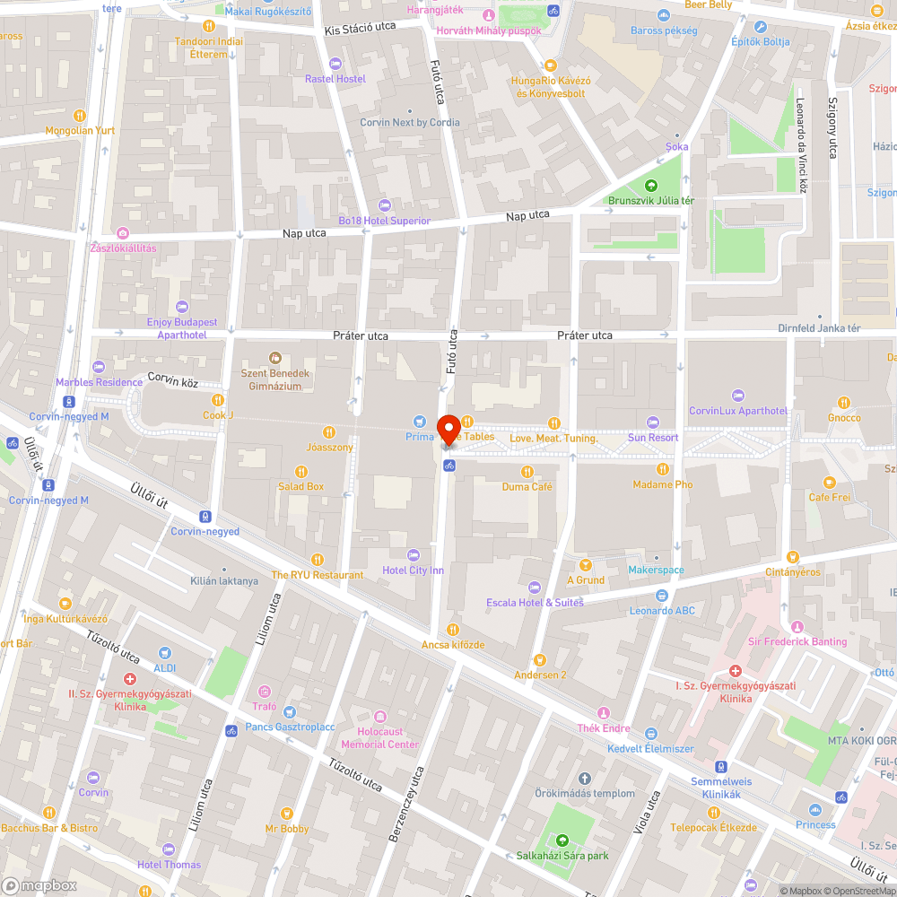 Elhagyott kerékpár bejelentés helye