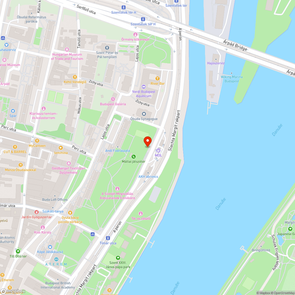 Felpúposodott kerékpárút az Árpád fejedelem útján bejelentés helye