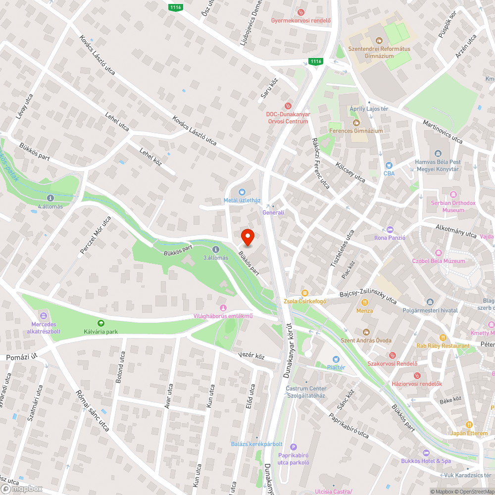 Bükköspart bal oldalának Virág utca és 11-es főút közötti szakaszán lévő gödrök eltüntetése bejelentés helye