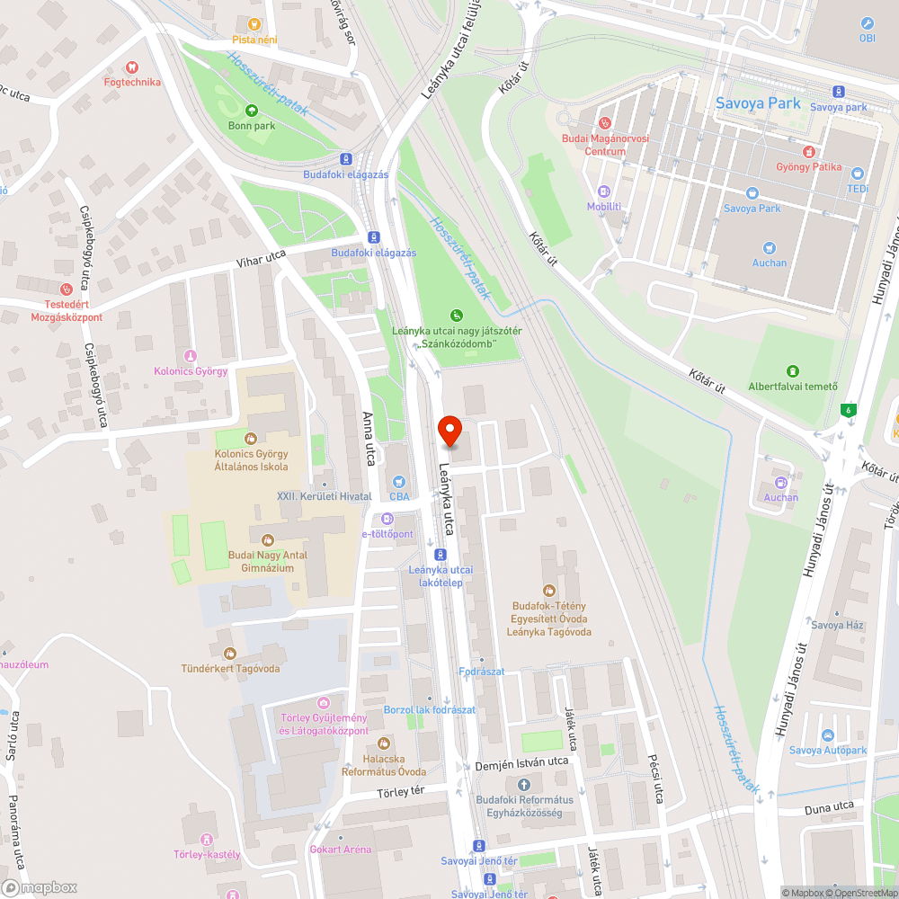 Járdán bejelentés helye