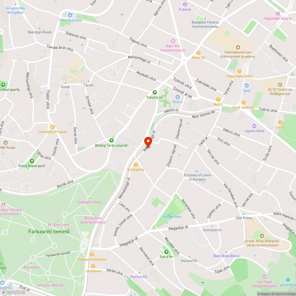 Kidőlt faág bejelentés helye