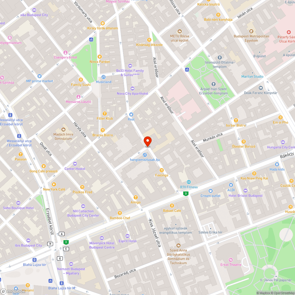 Elhagyott kerékpár bejelentés helye