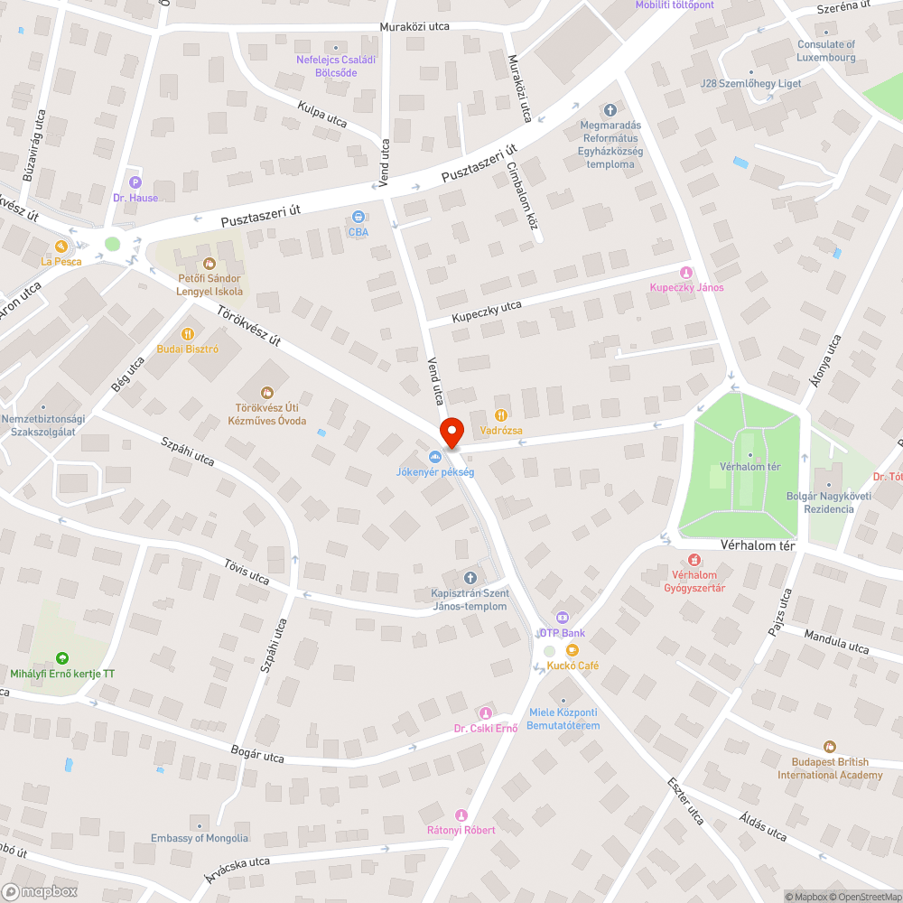 Rendszeres tilosban parkolás a Törökvészen bejelentés helye