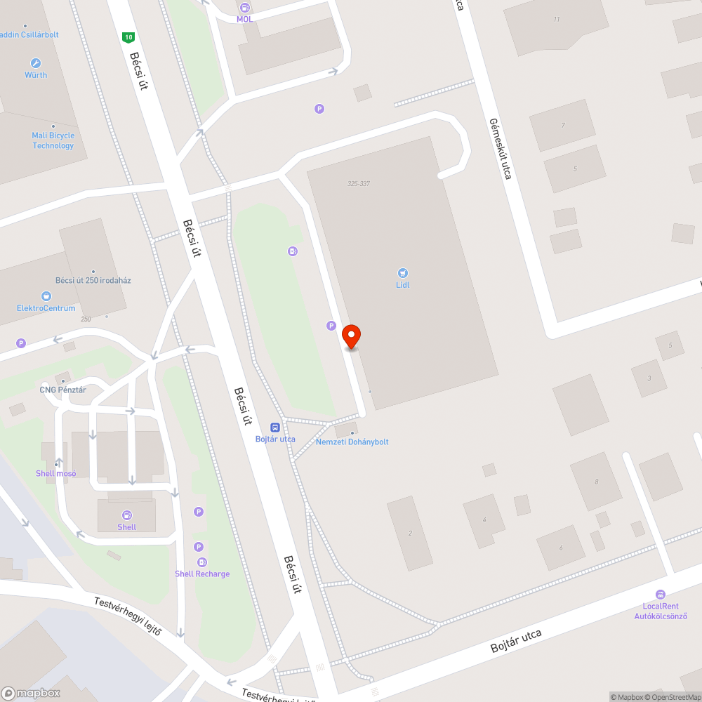 Teljesen használhatatlan kerékpártároló bejelentés helye