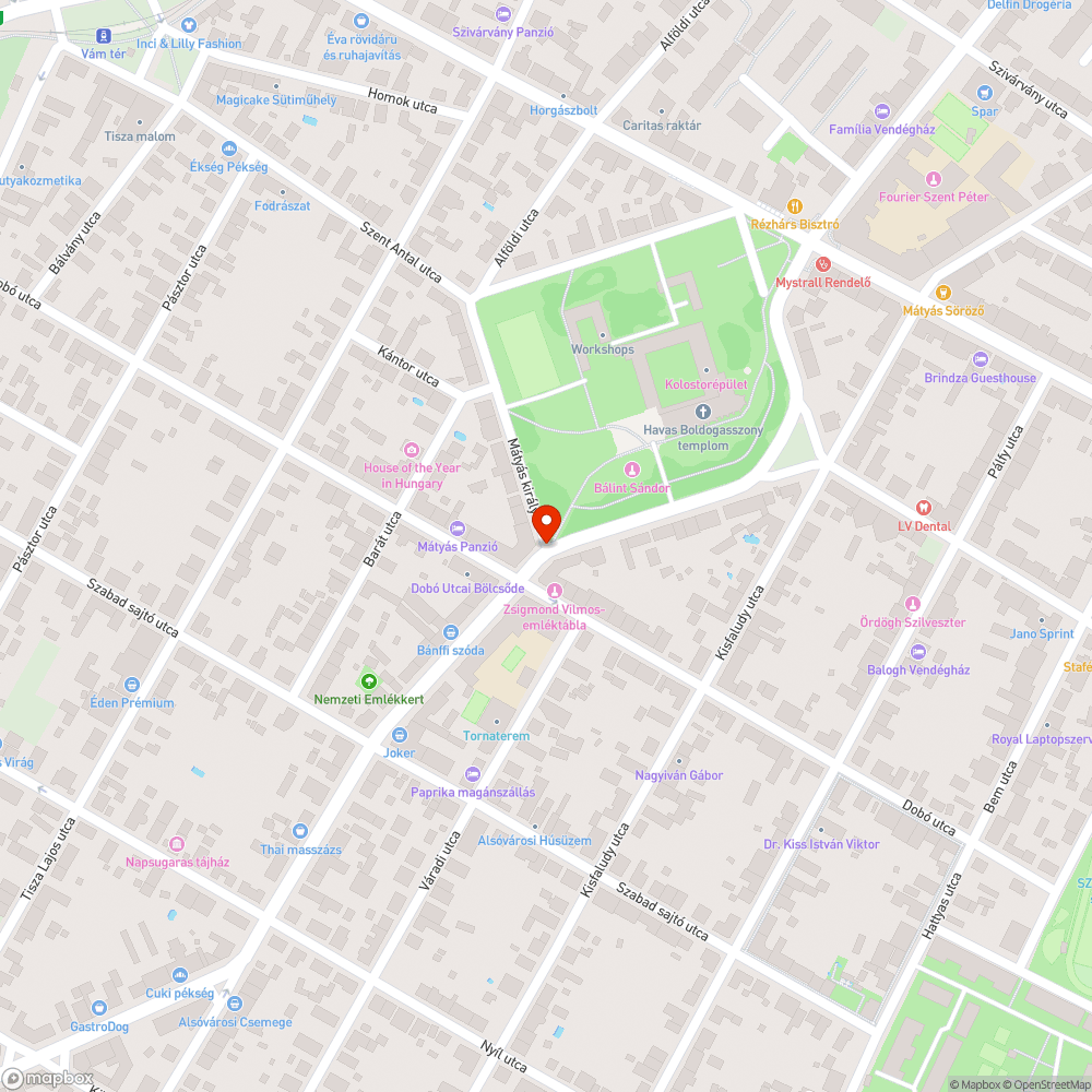 Három kátyú bejelentés helye