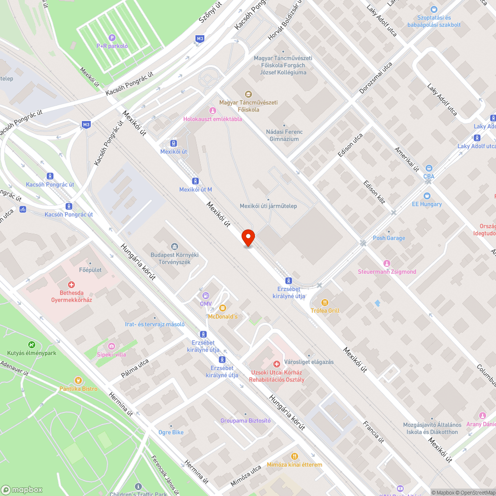 Elhagyott utánfutó bejelentés helye