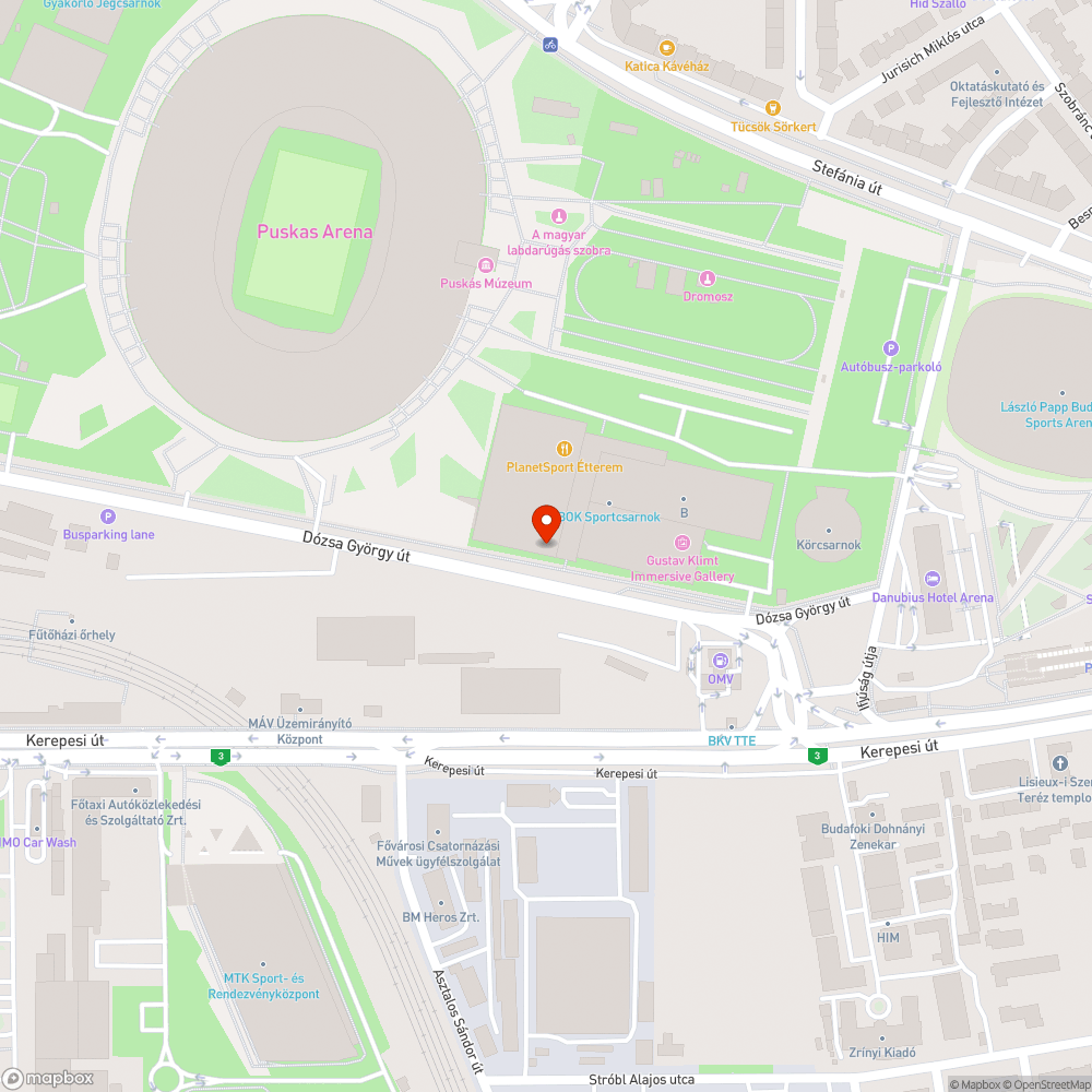 Hiányzó fák bejelentés helye