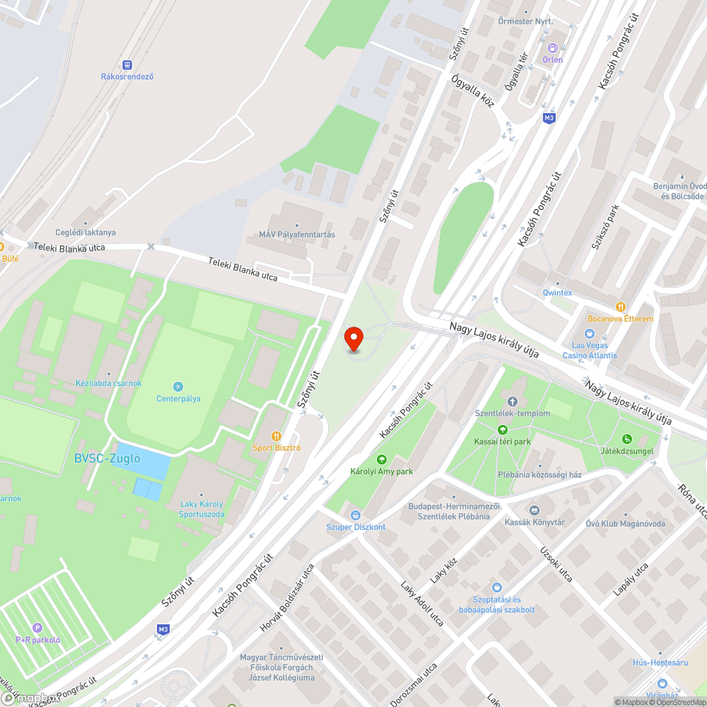 Törött korlát bejelentés helye