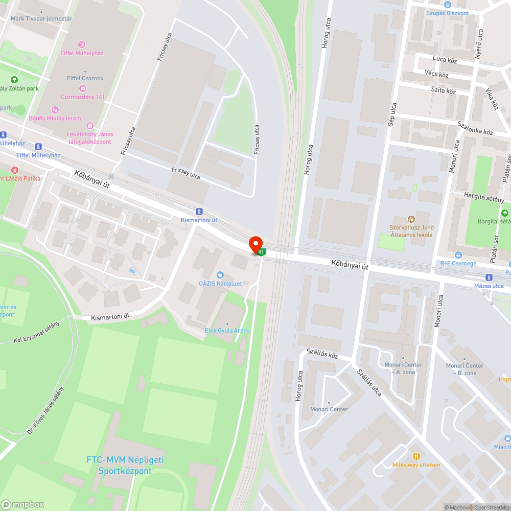 Hiányzó járdaburkolat bejelentés helye