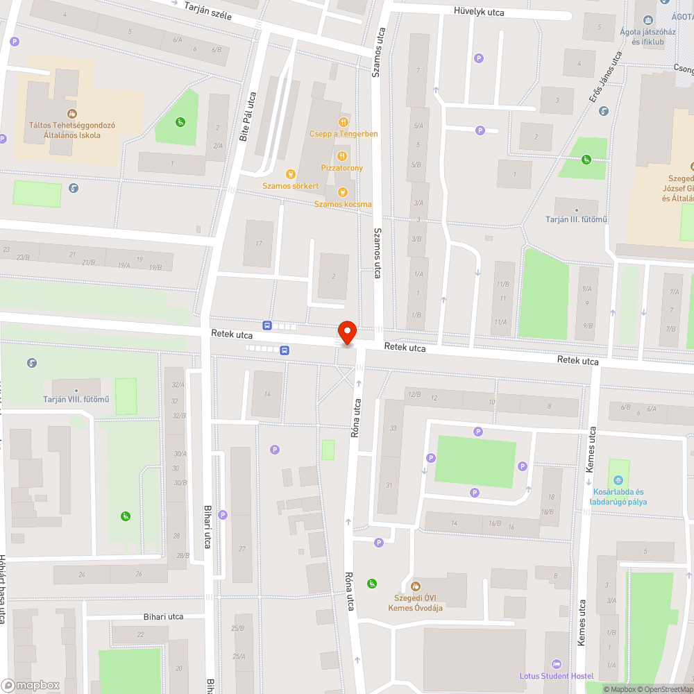 Aszfalthiba bejelentés helye