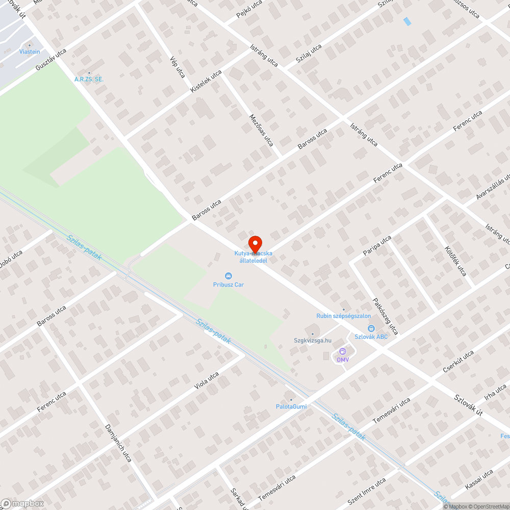 Eliszapolódott vízelvezető bejelentés helye