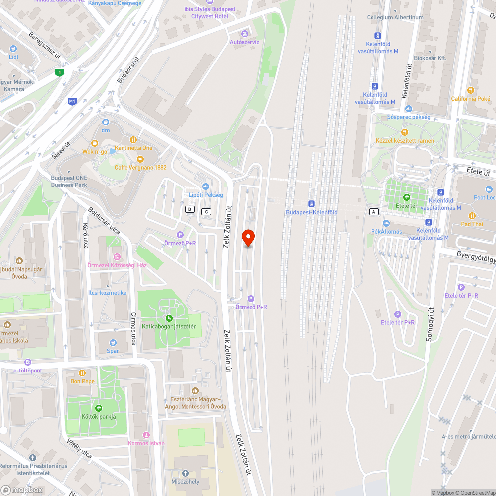 Őrmezei P+R parkoló, lerakat I. bejelentés helye