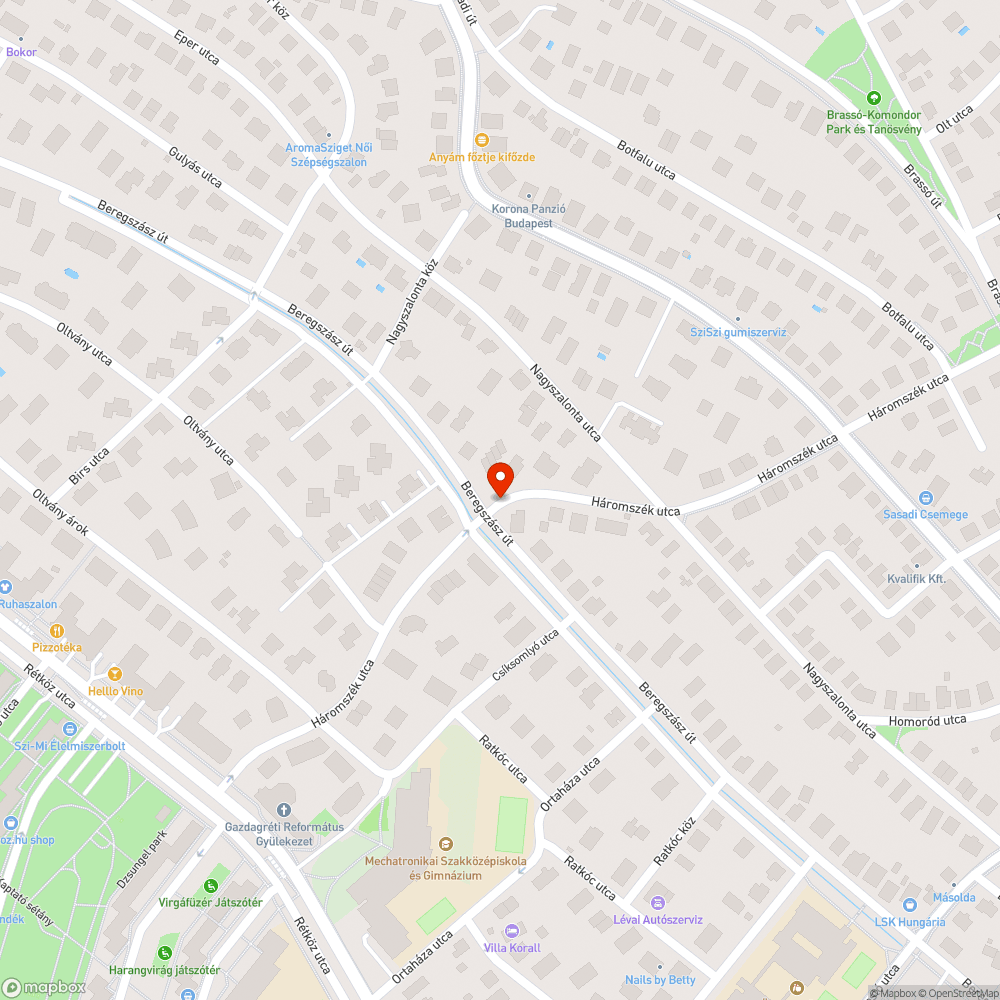 Elhagyott Opel bejelentés helye