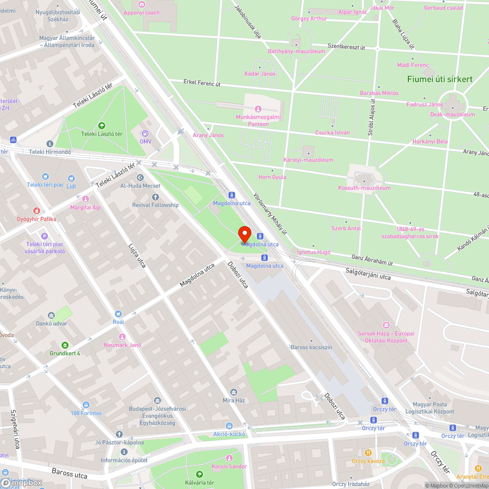 Kiszáradt fák bejelentés helye