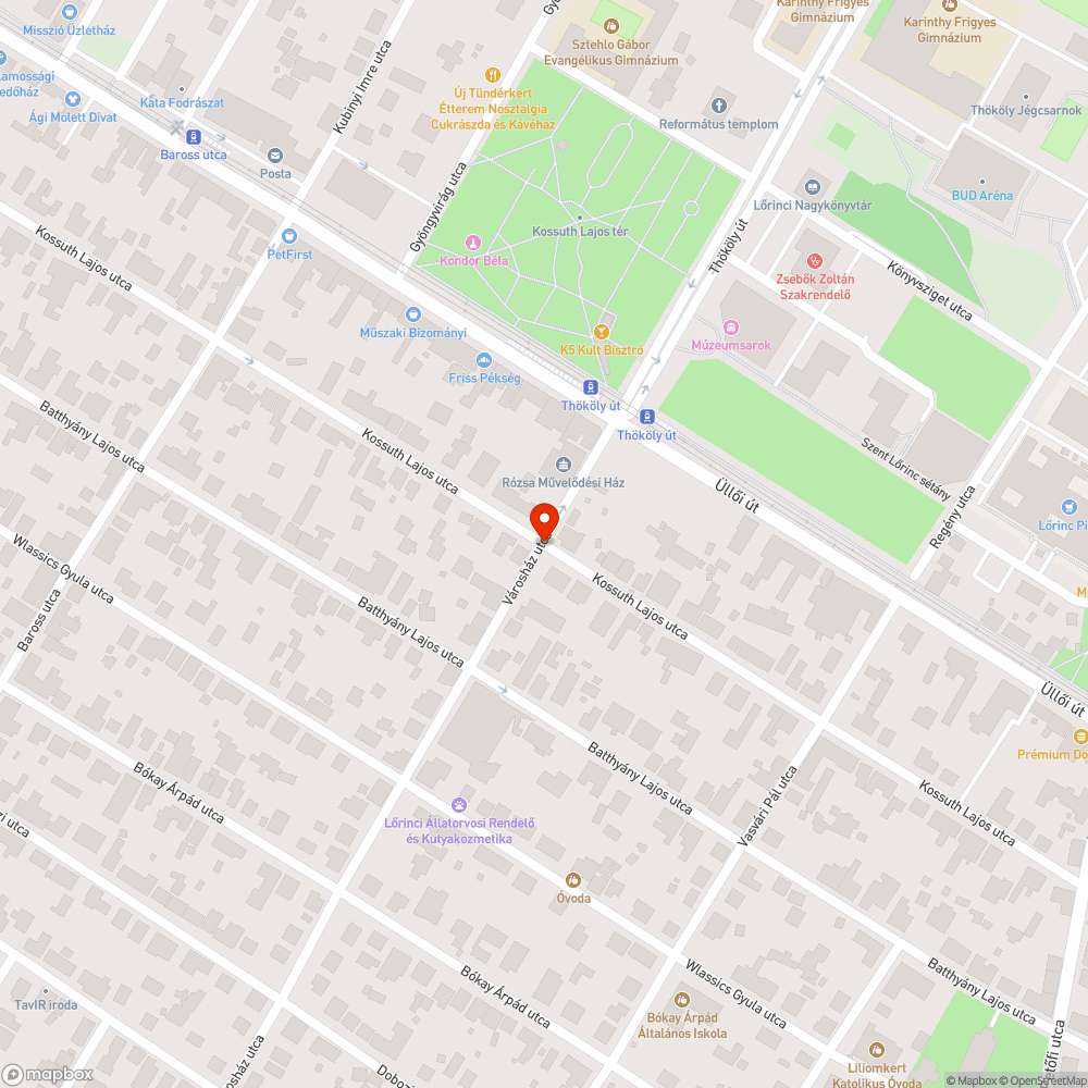 Szemét az utcasarkon bejelentés helye