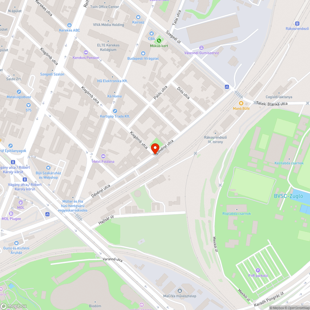 Rákosrendező, vonat dudálás bejelentés helye