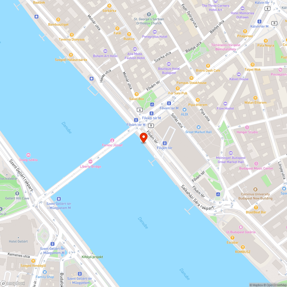 Halomba rakott irodai lámpatestek a Duna medrébe bejelentés helye