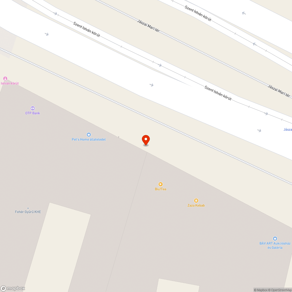 Veszélyes, leszakadófélben lévő reklámtábla bejelentés helye