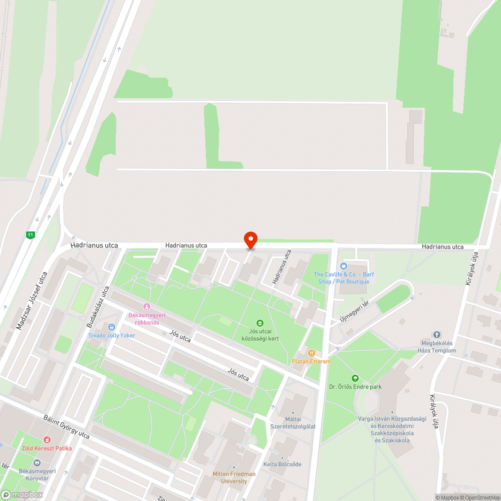 Eldőlt poller bejelentés helye