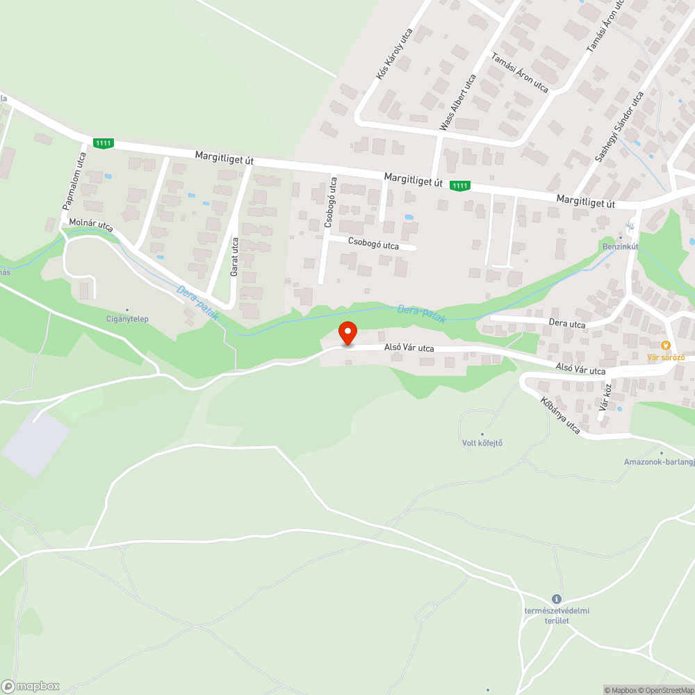 Nagy mennyiségű szemét bejelentés helye