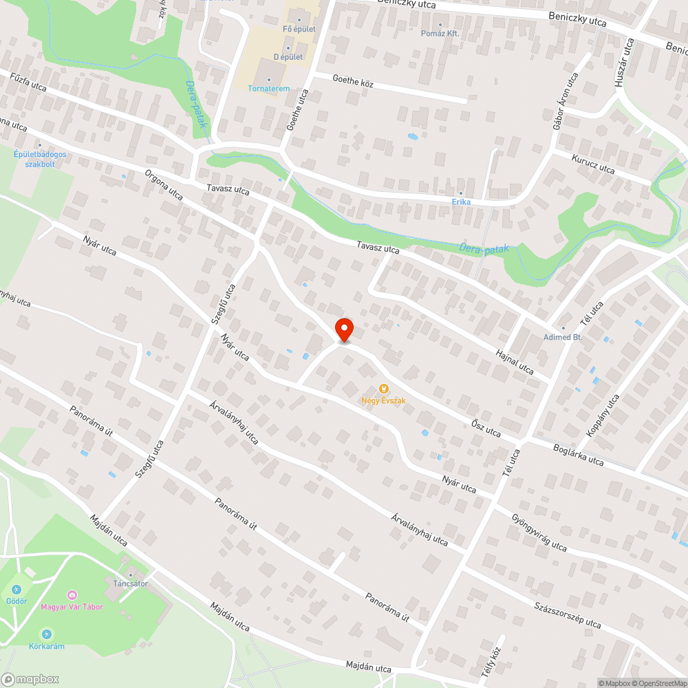 Kátyús út bejelentés helye