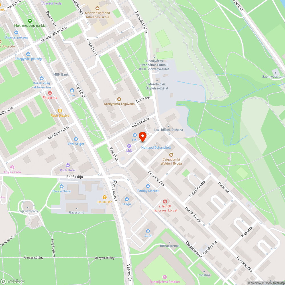 még jelöletlen bejelentés helye