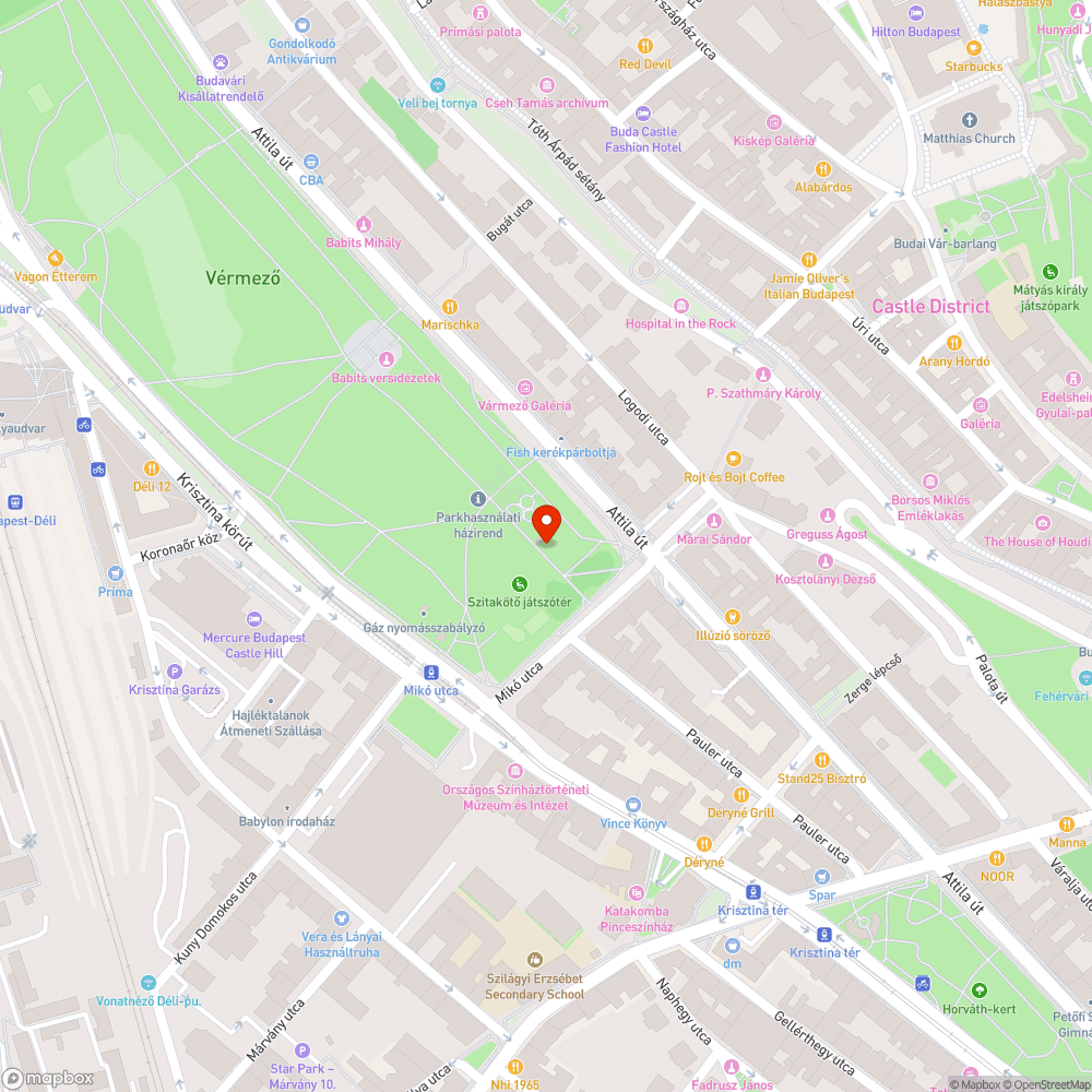 Vármező területen parkolás bejelentés helye