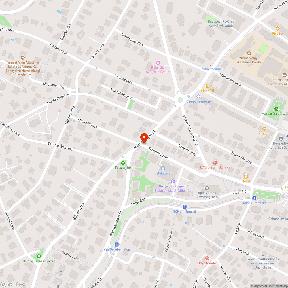 Beszakadt aknafedő bejelentés helye