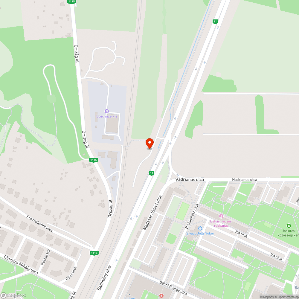 Korhadó fa bejelentés helye