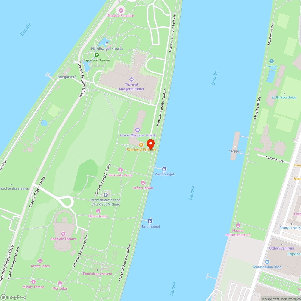 Margitsziget - járdahiány a Grand Hotel mellett bejelentés helye