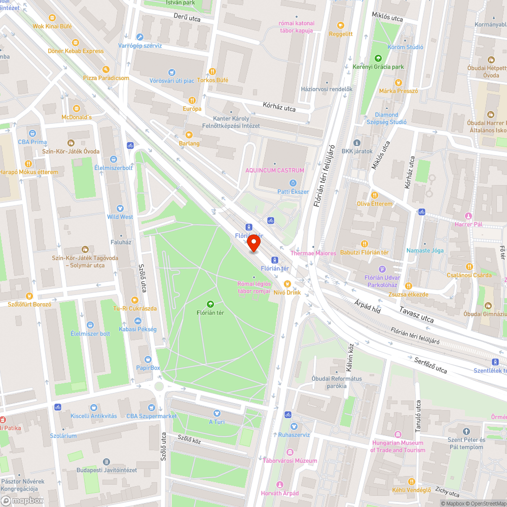 III. Flórián tér járdahibák az aluljárónál (park felőli oldal) bejelentés helye