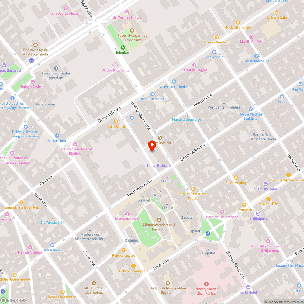 Hiányzó fák bejelentés helye