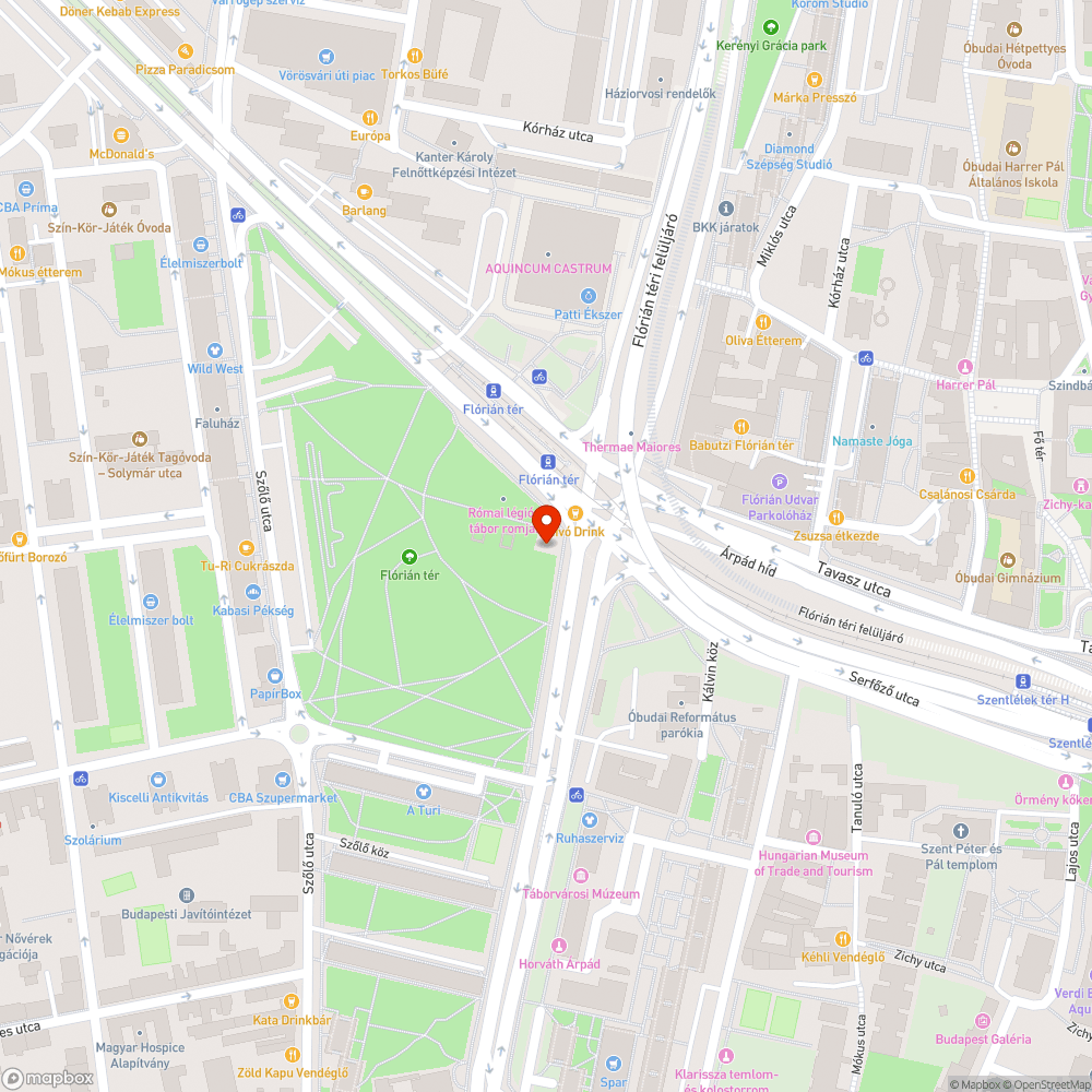 III. Flórián tér pad javítása bejelentés helye