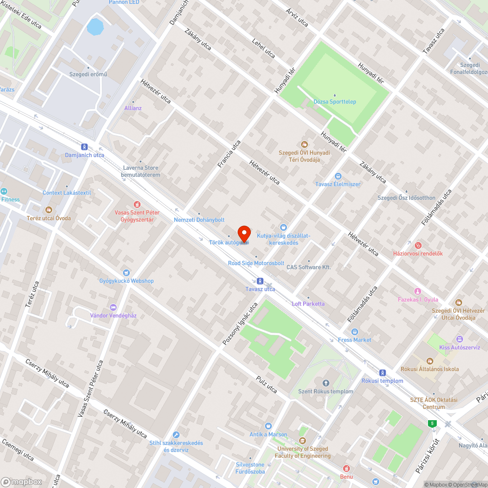 Megszüntetett kapcsolószekrény-rom bejelentés helye