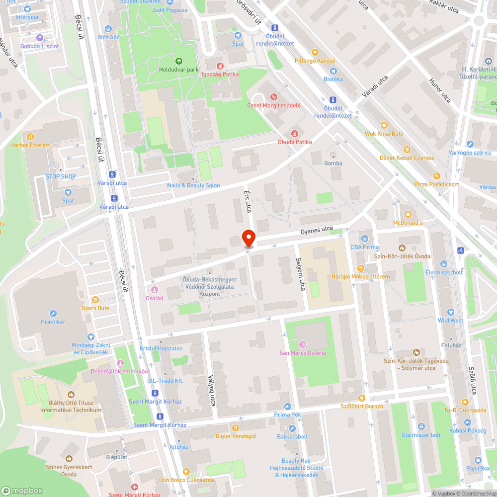 Akadálymentesítetlen járdaszegélyek bejelentés helye