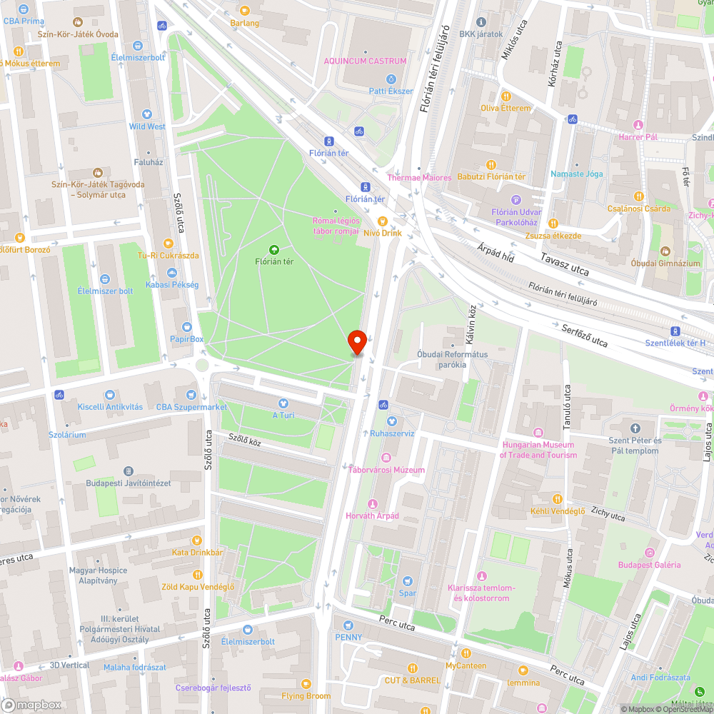 Megsüllyedt fedél a buszmegállónál bejelentés helye