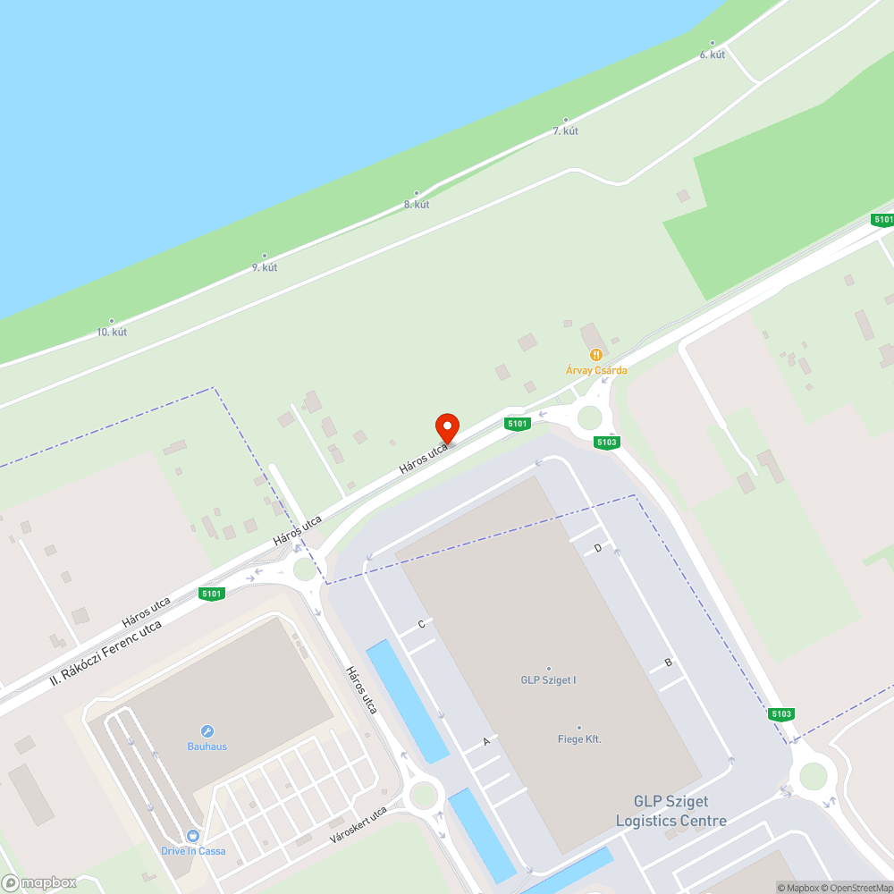 Elburjánzott növényzet a II. Rákóczi Ferenc út mentén bejelentés helye