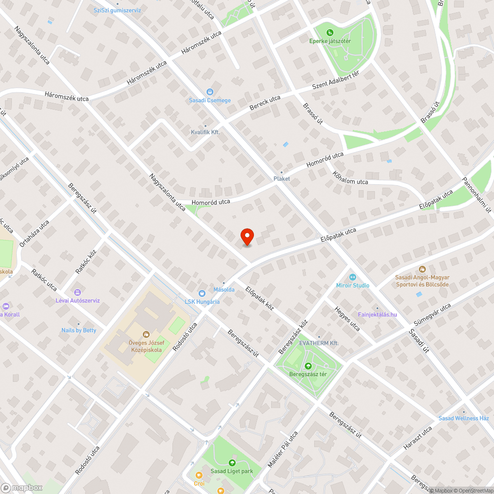 Elhagyott Volvo bejelentés helye