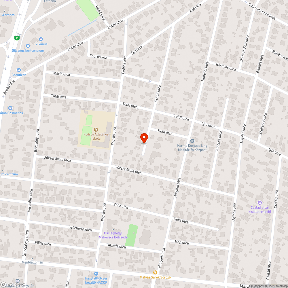 víznyelő bejelentés helye