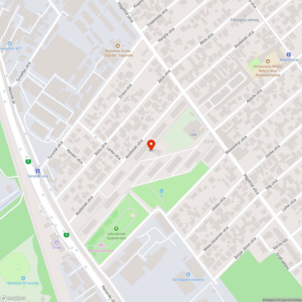 Jatszoter,szemet bejelentés helye