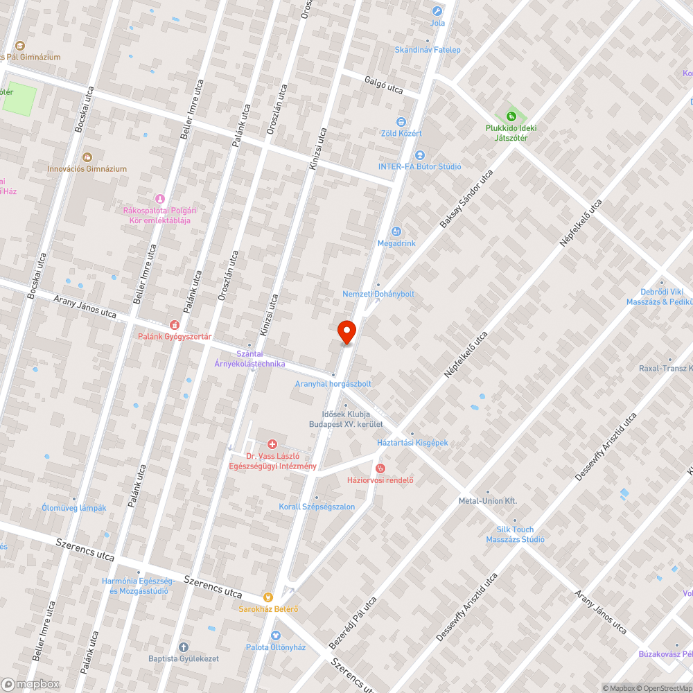 Elbújt megálló bejelentés helye