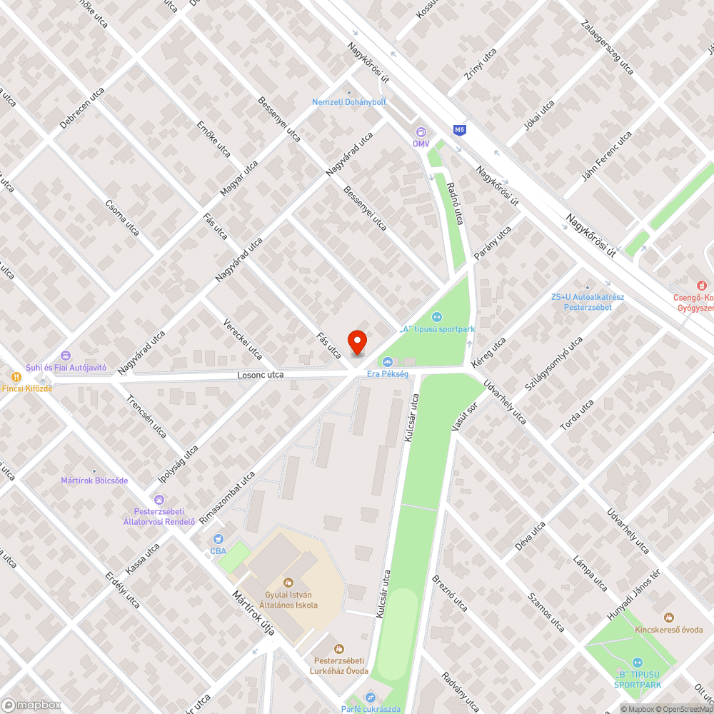 Zavaros kereszteződés bejelentés helye