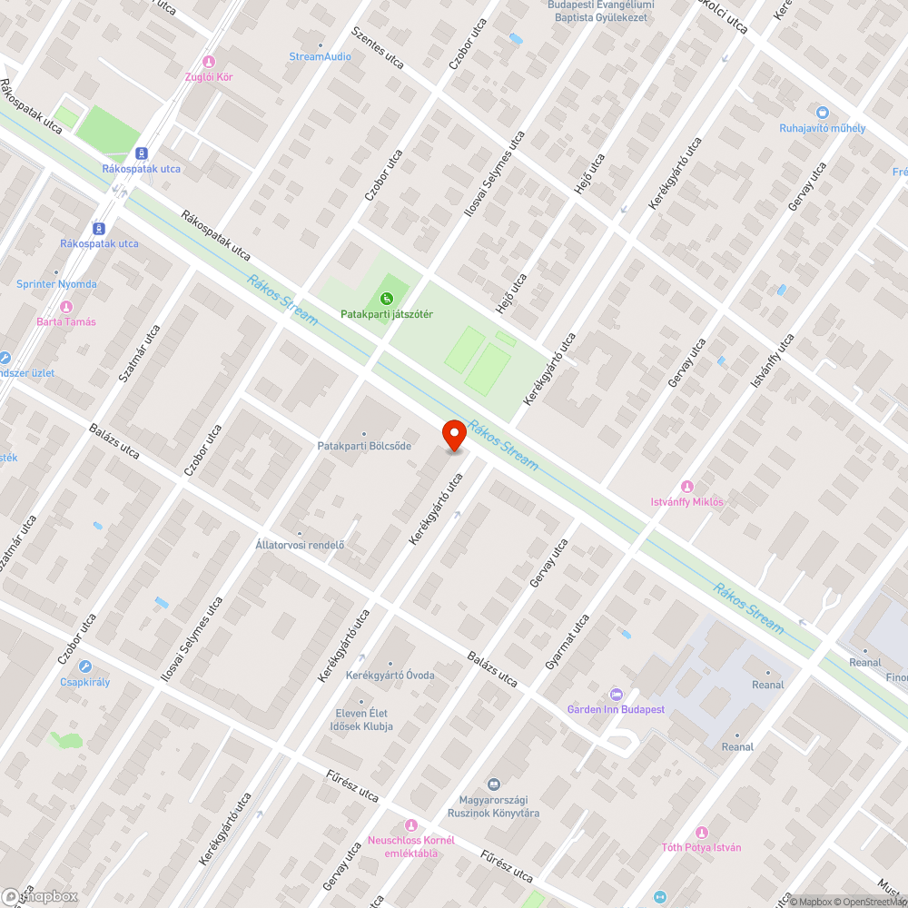 Elhagyott autó bejelentés helye