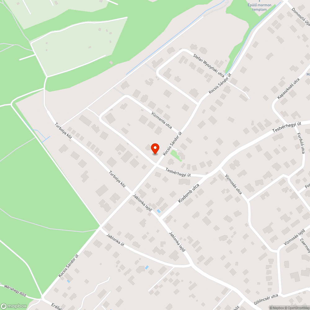 Szemetes terület (Harsánylejtő) bejelentés helye