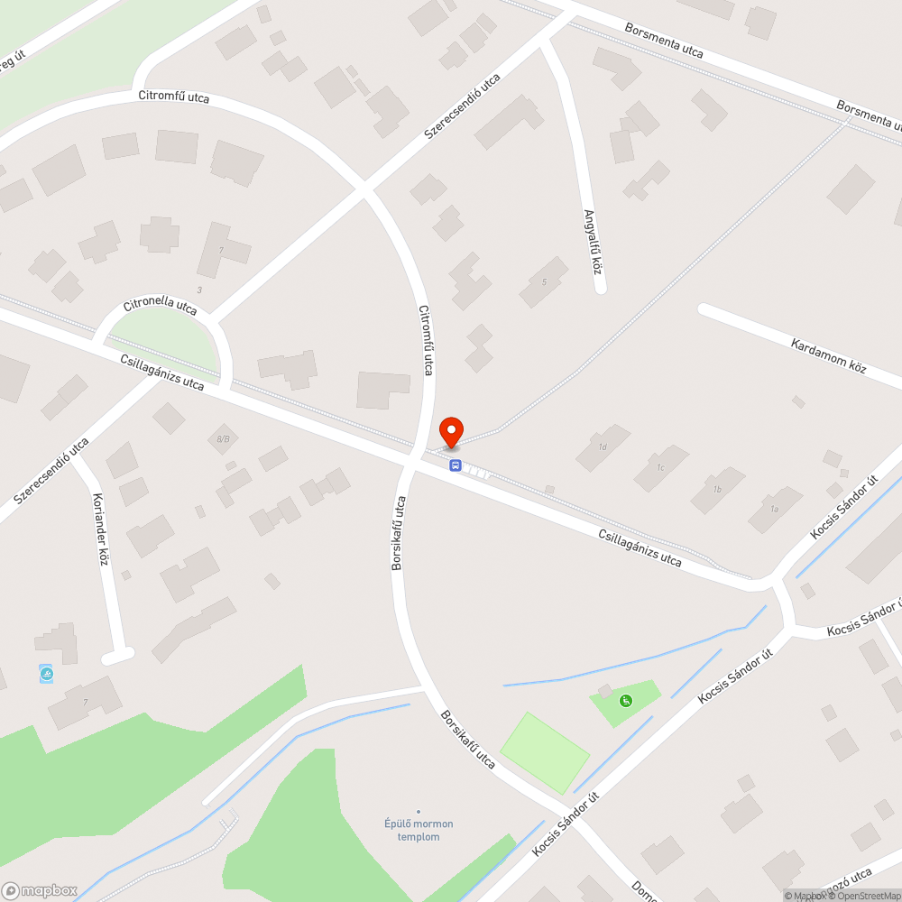 Citronella utca bejelentés helye