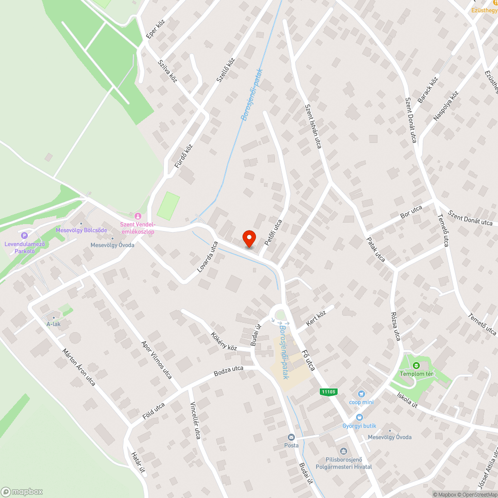 Rendezetlen patakpart bejelentés helye