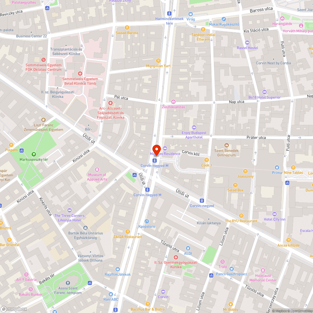 Nem működő futár bejelentés helye