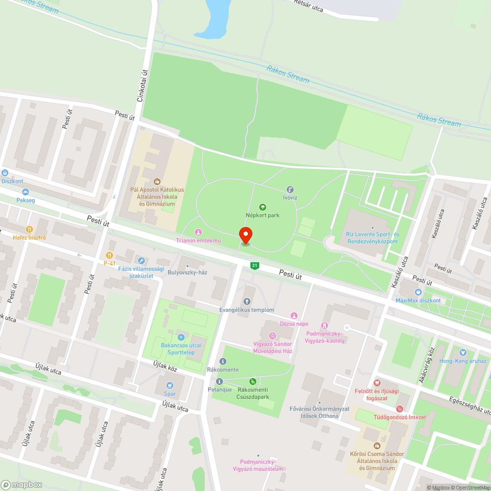 Kopott, töredezett bejelentés helye